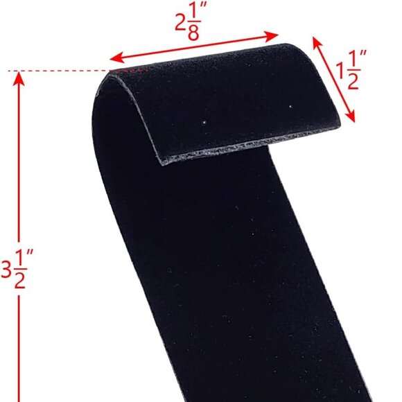 Elegant Curved Velvet-Covered Earring Display (NWOT) - Picture 3 of 7